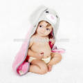 animal rabbit hooded baby/kids/children/girls/boys towel | 2017 hot sales high quality organic cotton baby hooded towel